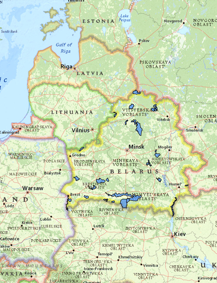 nature maps belarus
